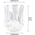 Miniatyrbilde 3 av 5: Sett med 6 lysende kopper, festkopper, LED-lysende ølkrus, glødende kopp, ananaskopp