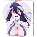 Miniatyrbild 2 av 5: Overlord Albedo 3D Anime Musmatta med Handledsstöd för Gaming, 2-vägs Skinn