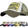 Pikkukuva 1 / 5: Baseball-lippis, verkkolippikset, unisex, kirjailtu kirjainpaikka, rento lippikset, hip hop -aurinkolippikset army green