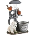 Miniatyrbillede 1 af 5: LED Solcelle Lys Kanin Kat Dyr Skulptur Harpiks Statue Lampe Have Ornament