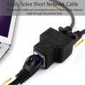 Miniatyrbillede 2 af 5: Rj45 Lan Splitter [2 stk.], Forbindelser 1 til 2 Splitter Stikadapter, To computere kan surfe på internettet på samme tid
