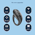 Miniatyrbillede 4 af 4: Bluetooth fjernbetjening til sidevending til Iphone Android Ipad mobiltelefon kamera fjernbetjening selfie-knap