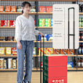 Miniatyrbild 3 av 5: Hopfällbar handtruck | Heavy-Duty bagagehandvagn, hopfällbar vagn för bagageflyttning, affärsresor