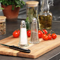 Miniatyrbillede 2 af 5: 4-delt krydderirystelsessæt, salt- og peberkværne i glas med metal låg, krydderidispenser, shaker til madlavning og køkkenudstyr