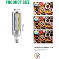 Miniatyrbilde 2 av 5: 60W LED-maispære, 500W-ekvivalent pære, 7200 lumen superlys E27, 6000K kald hvit, for lagerverkstedgarasje (6000K kald hvit)