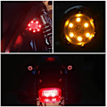 Miniatyrbilde 2 av 4: 4 stk motorsykkelindikatorer 13LED blinklys 12V vanntett lagerindikator blinklys universal for motorsykkel scooter quad cruiser offroad
