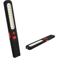 Pikkukuva 1 / 5: Ladattava LED-työvalo, kaksivärinen yhdistelmävalo 2-in-1-tarkastusvalo ja 3W COB LED-taskulamppuvalo kaksoismagneetilla