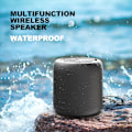 Pikkukuva 5 / 5: Kannettava langaton kaiutin Bluetoothilla, 10 metrin Bluetooth-kantama, IPX4 vedenkestävä Bluetooth 5.0 ulkoiluun, urheiluun, matkustamiseen, musta