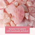 Miniatyrbilde 2 av 5: Rosenkvarts Gua Sha, Naturlig Jade Ansiktsverktøy for SPA Akupunktur, Rosa Stein for Kropp Ansikt Nakke og Øye, Hudpleiegave for Kvinne