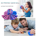 Miniatyrbilde 3 av 5: 3D-trykt girkule, spinnkule eller kube, fidgetleketøy, girkule, girkule pop fidgetleketøy, stressball, 8 cm