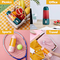 Miniatyrbild 5 av 5: USB Bärbar Elektrisk Juicer, 300ml Mini Mat Milkshake Multifunktionell Juice Cup Maskin, 304 Rostfritt Stål och Abs Material, Rosa