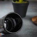 Miniatyrbillede 4 af 5: Dæk krus hjulkrus kaffe te drikkevarer keramik dæk krus sjov gave sort