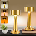 Miniatyrbilde 1 av 5: Pakke med dimbar skrivebordslampe, oppladbar LED-lampe gold