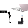 Miniatyrbild 3 av 4: 90 graders bärbar dator nätadapter 90 graders DC 7,4 mm x 5,0 mm hona till 4,5 mm x 3,0 mm hane strömomvandlare för notebook adapter ersättning (2-pack)