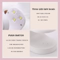 Miniatyrbillede 4 af 5: Mini neglelampe WejaGO UV-lys til negle Mini 180° åbningsdesign USB-negle tørrer bærbar UV LED-neglelampe