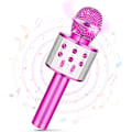 Miniatyrbilde 1 av 5: Trådløs Bluetooth-mikrofon for barn, karaoke-mikrofon for Android/iPhone/iPad/Sony/PC - Beste gaver for 4-12 år gamle jenter/gutter (rosa)