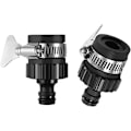 Miniatyrbilde 1 av 5: WiseHub 2 stk 16mm Universal Kranadapter Kobling Mikser Kjøkken Hage Slange Tilbehør Klemmer