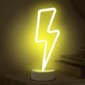 Miniatyrbillede 1 af 5: LED Neon Skilt Soveværelse Dekorativt Natlys Indendørs Belysning Batteri og USB Drevet Lampe (Varm Hvid Blinkende)