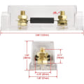 Miniatyrbilde 2 av 4: Sikringsholder for bil - Lyd, video, stereo ANL - 0 2 4 Gauge - Inngang og utgang med 250A ANL-sikring