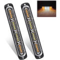 Pikkukuva 1 / 5: 2x 24LED Strobe-valot 12-24V Ultraohut Hätävilkku LED Strobe Hätävalo Rakennusauto Kuorma-auto Ajoneuvo