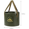 Miniatyrbild 5 av 5: Hopfällbar Hink 5 Gallon Hink Multifunktionell Bärbar Hållbar Lättvikts Fällbar Tvättfat