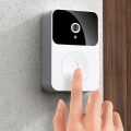 Miniatyrbillede 1 af 5: Smart trådløs fjernbetjent videodørklokke, hjemmeintercom HD nattesyn WiFi genopladelig dør dørklokke