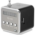 Pikkukuva 1 / 5: 3,5 mm:n langallinen minikannettava kaiutin MP3-soitin FM-radiomusiikkiv vahvistin tukee TF-korttia U-levykaiutin sopii DVD-matkapuhelimeen