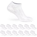 Miniatyrbild 1 av 5: 12 par bomullssneakersockar, unisex White