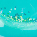 Miniatyrbilde 5 av 5: Sequins Transparent Oppblåsbar Enhjørning Bøye, Gigant Oppblåsbar Leke Hav Strand Flyte, Oppblåsbar Basseng Madrass for Barn Voksne（XL）