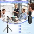 Miniatyrbillede 3 af 5: iPhone iPad trådløs mikrofon (2 TX + 1 RX + opladningsetui), mini mikrofon 3 tilstands støjreduktion til videooptagelse