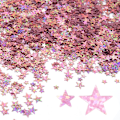 Miniatyrbillede 1 af 5: 60g Stjernefolie Konfetti 6mm + 10mm Stjerne Sequins, Bordkonfetti til Fest, Bryllup og Særlige Festivaldekorationer (Glitter Rosenguld)