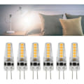 Pikkukuva 2 / 5: 10 kpl G4 LED-lamppua, 2W 3000K AC 12-24V himmennettävät lamput kattokruunuun, kattovalaisimeen, pöytävalaisimeen, lämmin valkoinen