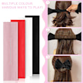 Miniatyrbillede 3 af 5: Bollemaskine, deft Bun, Stilful Damehårmager, Multifarvet Klud Velcro Clip & Twist Tool 4 stk.