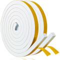 Miniatyrbild 1 av 5: Självhäftande väderstrippning skumtejp 12mm(B) x 10mm(T) Dragt Excluder tejp för dörrfönster Ljudisolerad väderlisttejp Tätningar för gap
