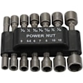 Miniatyrbild 5 av 5: 14-delad elektrisk mutterdragare, borrbitsset, metrisk hylsnyckelskruv 1/4-drivset, snabbchuckadapter