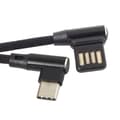 Miniatyrbilde 5 av 5: USB-C 3.1 Type-C til venstrevinklet 90 graders USB 2.0 datakabel