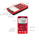 Miniatyrbild 2 av 5: Retekess V112 AM FM Bärbar Fickradio Digital Inställning Stereo Volym med Hörlurar Laddningsbart Batteri för Promenader Gym (Röd)