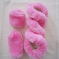 Miniatyrbild 4 av 5: 3 st vintervarm plysch rattmuff handbromsskydd växelspakskydd biltillbehör, rosa
