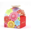 Miniatyrbillede 1 af 5: 50 stk./sæt Blomster Sommerfugl Hul Slikæske Cookie Gaveæsker Romantiske Bryllupsgaver Søde Chokoladeæske Festartikler Multicolor 8*7*6.5CM