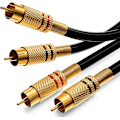 Pikkukuva 1 / 5: 1,5 m RCA-audiokaapeli 2x RCA-liitin - 2x RCA-liitin HiFi-audiokaapeli RCA-liitin täysmetallipinnoite