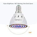 Miniatyrbild 3 av 5: 60 LED Full Spectrum Växtlampor 220v Kompatibel Med Inomhusväxter, Gu10 60led