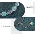 Miniatyrbilde 5 av 5: Rhinstone håndkjede østerriksk krystallperlet armbånd fargerike Aurora armbånd justerbart håndtilbehør