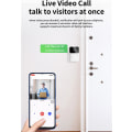 Miniatyrbillede 3 af 5: Smart trådløs fjernbetjent videodørklokke, hjemmeintercom HD nattesyn WiFi genopladelig dør dørklokke