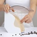 Miniatyrbilde 3 av 5: Kaffe filterholder, Kaffe filterboks med støvtett deksel, Filterpapirholder