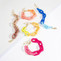 Miniatyrbilde 3 av 4: Resin Link Armbånd Trendy Armbånd Fargerikt Armbånd For Kvinner Og Strand Armbånd Surfer Regnbue Armbånd Preppy Smykker