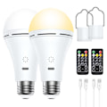 Pikkukuva 1 / 5: USB-C-latattava lamppu kaukosäätimellä, E26 9W himmennettävä LED-lamppu kosketusohjauksella ja ajastustoiminnolla, 3 väriä 50W
