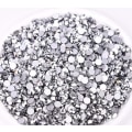 Miniatyrbild 1 av 2: 576 st limfixade platta strassglasdiamantpärlor för nagelkonst hantverksdekorationer kläder skor Silver 576pcs