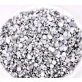 Pikkukuva 1 / 2: 576 kpl liimaa kiinnitettävät flatback-timanttikiviä lasi-timantteja koristeita kynsikoristeluun askarteluun koristeisiin vaatteisiin kenkiin Silver 576pcs