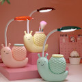 Miniatyrbild 4 av 4: USB-bordslampa USB-laddning barns ögonskydd tecknad snigel