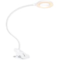 Miniatyrbillede 1 af 5: LED-skrivebordslampe, klemme på lys LED-ringlys læselampe med 3 farvetilstande, 9 dæmpere, 60 LED'er, 360° fleksibel svanehals